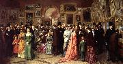 William Powell Frith A Private View at the Royal Academy, 1881. oil painting reproduction